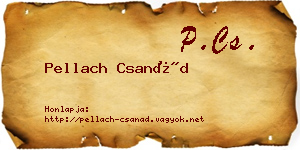 Pellach Csanád névjegykártya